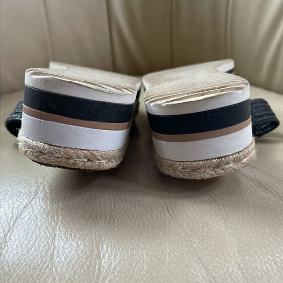 Chunky Wedge Steven by Steve Madden Braided Weave Sandal Slides Platform Shoes - Picture 6 of 8